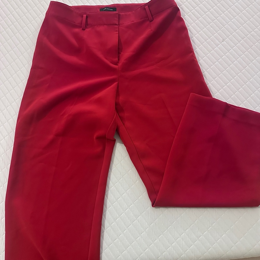Ann Taylor Vibrant Red Women's Trousers